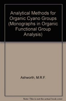 Analytical Methods for Organic Cyano Groups