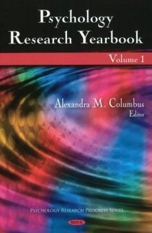Psychology Research Yearbook