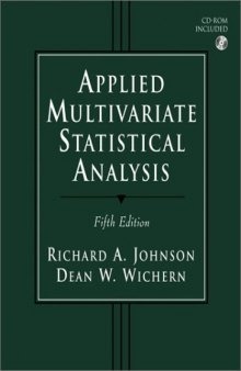 Applied multivariate statistical analysis, 5th Edition