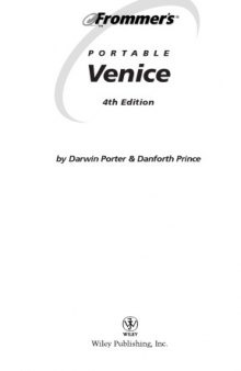 Frommer's Portable Venice  (2003) (Frommer's Portable)