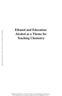Ethanol and education : alcohol as a theme for teaching chemistry