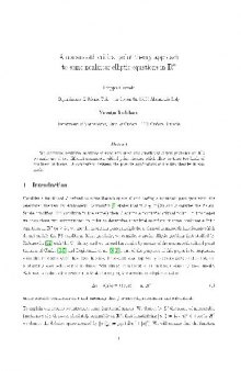 A nonsmooth critical point theory approach to some nonlinear elliptic equations in R^n