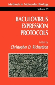 Baculovirus Expression Protocols