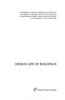 Design life of buildings : proceedings of a symposium