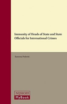 Immunity of Heads of State and State Officials for International Crimes
