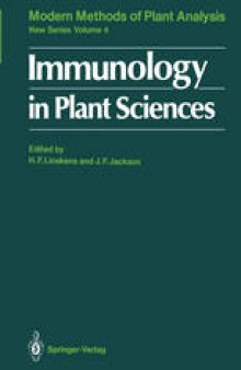 Immunology in Plant Sciences