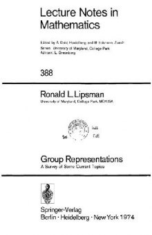 Group Representations: A Survey of Some Current Topics
