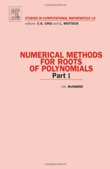 Numerical methods for roots of polynomials 1