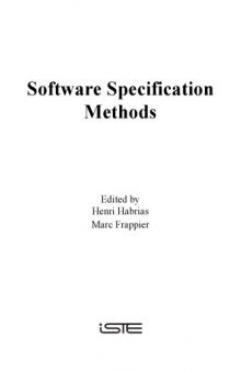 Software Specification Methods : an Overview Using a Case Study