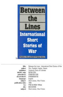 Between the lines: international short stories of war