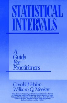 Statistical Intervals: A Guide for Practitioners