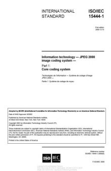 ISO/IEC 15444-1:2000(E) - Part 1: Coding System