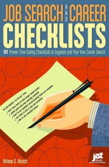 Job search and career checklists: 101 proven time-saving checklists to organize and plan your career search