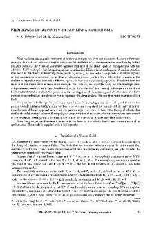 Principles of affinity in nonlinear problems