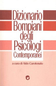Dizionario Bompiani degli psicologi contemporanei