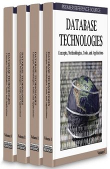 Database Technologies: Concepts, Methodologies, Tools, and Applications