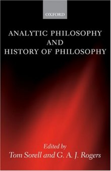 Analytic Philosophy And History Of Philosophy Oxford