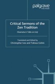 Critical Sermons of the Zen Tradition: Hisamatsu’s Talks on Linji