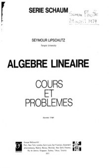 Algebre lineaire