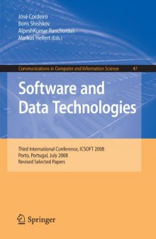 Software and Data Technologies: Third International Conference, ICSOFT 2008, Porto, Portugal, July 22-24, 2008 (Communications in Computer and Information Science)