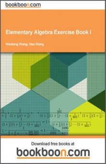 Elementary Algebra Exercise Book I