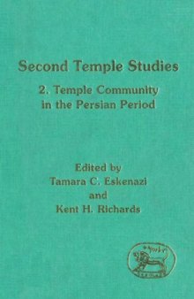 Second Temple Studies (JSOT Supplement) (v. 2)