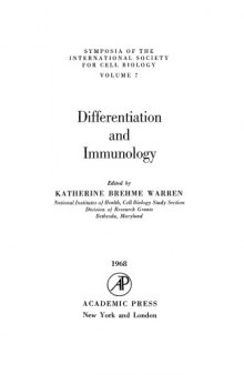 Differentiation and Immunology : Symposia of the International Society for Cell Biology, Vol. 7