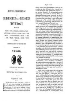 Ausführliches Lexicon der Griechischen und Römischen Mythologie