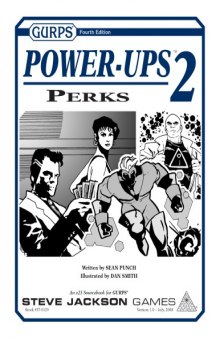 GURPS Power-Ups 2: Perks (4ed)