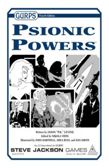 GURPS Psionic Powers  