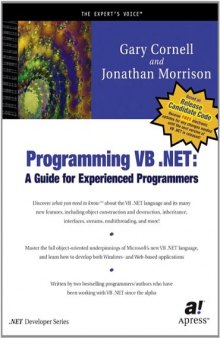 Programming VB .NET: A Guide for Experienced Programmers