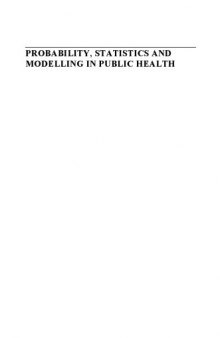 Probability, statistics, and modelling in public health