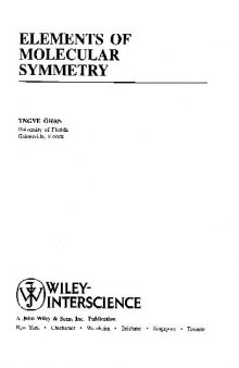 Elements of Molecular Symmetry