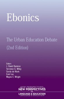 Ebonics: The Urban Education Debate (New Perspectives on Language and Education)