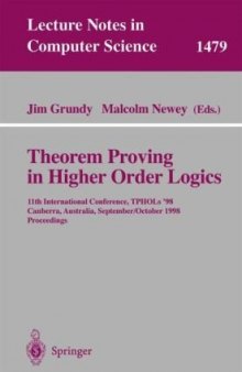 Theorem Proving in Higher Order Logics: 11th International Conference, TPHOLs'98 Canberra, Australia September 27–October 1, 1998 Proceedings