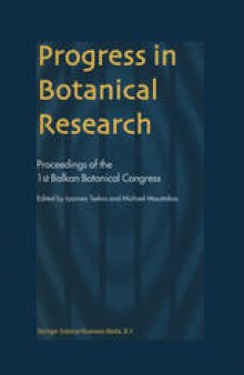 Progress in Botanical Research: Proceedings of the 1st Balkan Botanical Congress