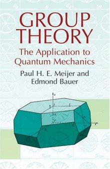 Group theory: the application to quantum mechanics