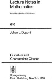 Curvature and characteristic classes (Lecture notes in mathematics ; 640)