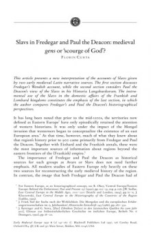  6 2 Slavs in Fredegar and Paul the Deacon: medieval gens or  scourge of God'?