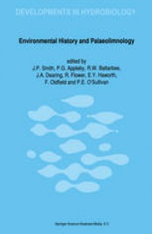 Environmental History and Palaeolimnology: Proceedings of the Vth International Symposium on Palaeolimnology, held in Cumbria, U.K.