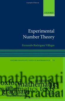 Experimental Number Theory 