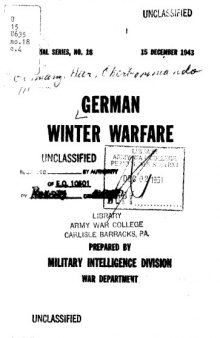 German winter warfare