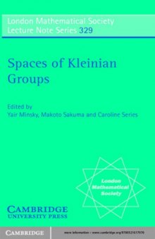 Series C. Spaces of Kleinian groups