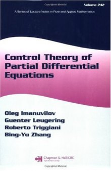 Control theory of partial differential equations