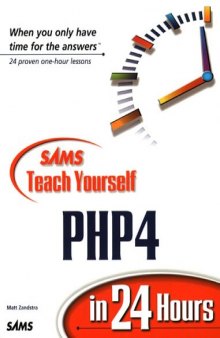 Sams Teach Yourself PHP 4 in 24 Hours