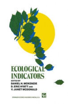 Ecological Indicators: Volume 1