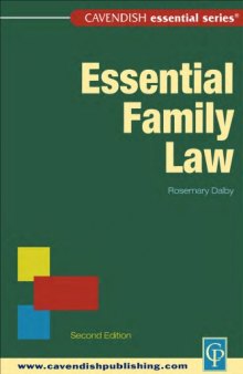 Essential Family Law, 2nd edition (Essential)
