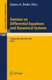 Seminar on Differential Equations and Dynamical Systems II