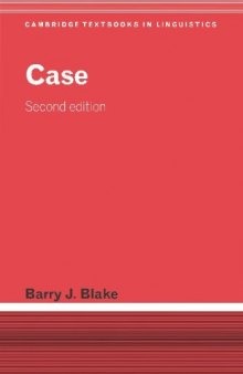 Case (Cambridge Textbooks in Linguistics)  