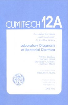 Cumitech 12A: Laboratory Diagnosis of Bacterial Diarrhea